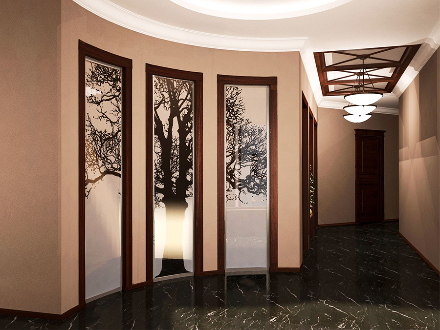 Artistic glass engraving